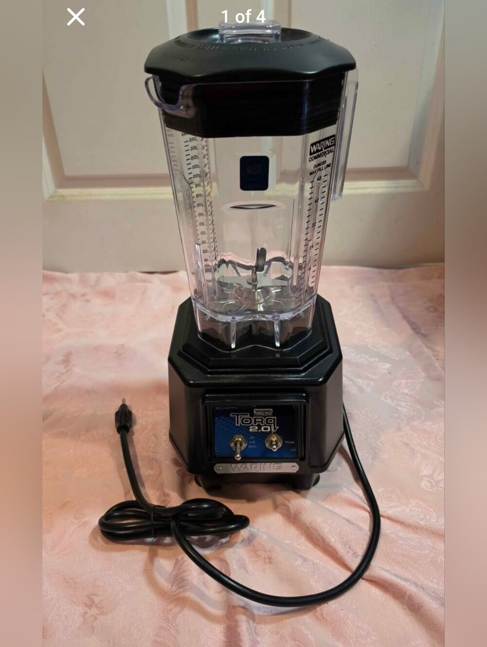 Waring TBB145 Torq 2.0 Dual Speed Commercial Bar Blender w/ 48oz Container